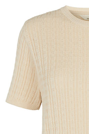 Aline ss Sweater | Birch | Bluse fra Basic Apparel