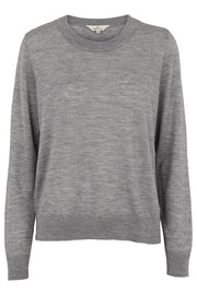Vera sweater | Light grey mel | Bluse fra Basic Apparel