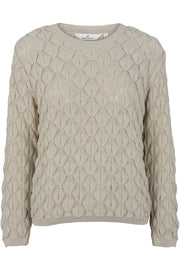 Milla Sweater | Moss Gray | Bluse fra Basic Apparel