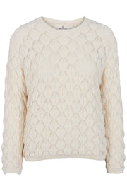 Milla Sweater | Whisper White | Bluse fra Basic Apparel