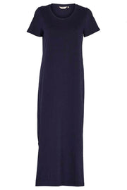 Rebekka Dress | Navy | Lang kjole fra Basic Apparel