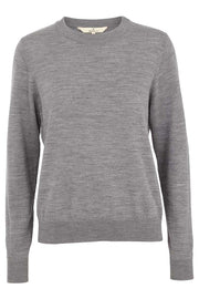 Vera Sweater | Light Grey Mel | Bluse fra Basic Apparel