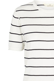 Soya Tee Stripe | Navy | T-shirt fra Basic Apparel
