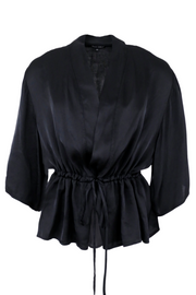 Afia Bolero Ss Kimono | Black | Kimono fra Black Colour