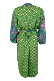 Luna Long Kimono | Green Desire | Kimono fra Black Colour