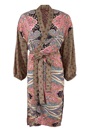 Luna Long Kimono | Pink Exotic | Kimono fra Black Colour