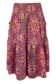 Luna Smock Skirt Short | Vibrant Pink | Nederdel fra Black Colour