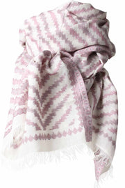 Belem Scarf | Rose | Grafisk tørklæde fra Stylesnob
