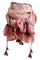 Belua Scarf | Rose | Grafisk tørklæde med kvaster fra Stylesnob