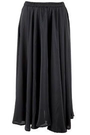 Luna assymetric skirt | Sort nederdel fra Black Colour