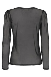 Barbara LS Solid | Black | Bluse fra Freequent