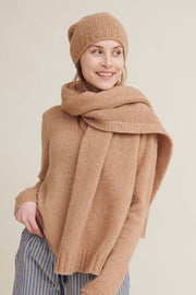 Marnie scarf | Camel melange | Tørklæde fra Basic Apparel