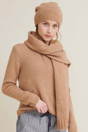 Marnie scarf | Camel melange | Tørklæde fra Basic Apparel