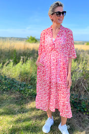 Bellflower Dress | Lurex Red Poppy | Kjole fra French Laundry