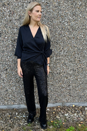 Glam Sequin Pant | Black | Bukser fra Black Colour