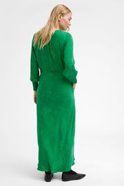 Britney long bias cut dress | Emerald Green | Kjoler fra Gustav
