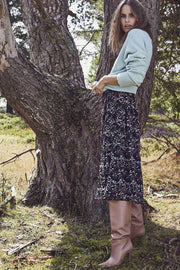 Emerson Gipsy Skirt | Sort | Nederdel med print fra Co'Couture