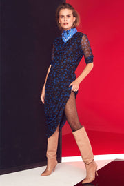 VIOLA MESH DRESS | New blue | Kjole fra CO'COUTURE