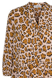 Dorset Animal Dress | Råhvid/Leo | Kjole med leopardprint fra Co'Couture