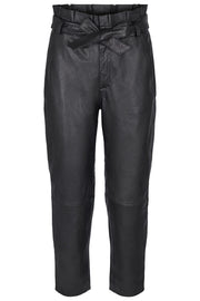 Phoebe Leather Pant | Sort | Læder bukser fra Co'Couture
