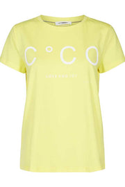 Coco Signature Tee | Gul | T-shirt fra Co'couture