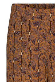 Manic Pant | Cognac | Løse bukser med print fra Co'Couture
