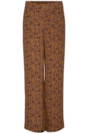 Manic Pant | Cognac | Løse bukser med print fra Co'Couture