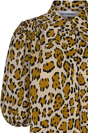 Dorset Animal Shirt | Råhvid/Leo | Skjorte med leopardprint fra Co'Couture
