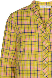 Sydney Check Shirt | Gul | Skjorte med tern fra Co'Couture