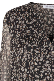 Cramps Boho Blouse | Sort | Bluse med print fra Co'Couture