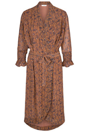 Manic Kimono | Cognac | Kimono med paisley print fra Co'Couture