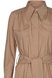 Coriolis Uniform Shirt Dress | Beige | Skjorte kjole fra Co'Couture