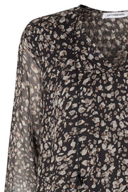 Cramps Boho Dress | Sort | Kjole med print fra Co'Couture
