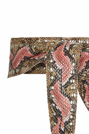 Funky Georgia Snake | Rio Rød | Slange bælte fra Co'Couture