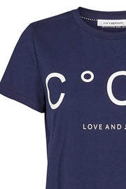 Coco Signature Tee | Navy | T-shirt fra Co'couture