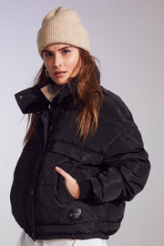 Amanda Crop Skiing Jacket | Black | Jakke fra Co'couture