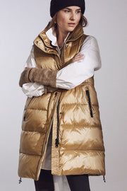 Mountain Nylon Long Vest | Golden Harvest | Jakke fra Co'couture