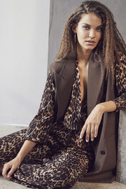 Nabia Animal Jumpsuit | Mocca | Jump Suit fra Co'couture