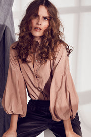 Keeva Frill Shirt | Nude Rose | Skjorte fra Co'Couture