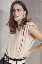 Eduarda T-shirt | Nude rose | Tee top fra Co'couture