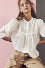 Lisissa Blouse | White | Bluse fra Co'Couture