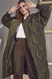 Amanda Quilt Coat | Army | Jakke fra Co'Couture
