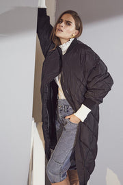 Amanda Quilt Coat | Black | Jakke fra Co'Couture