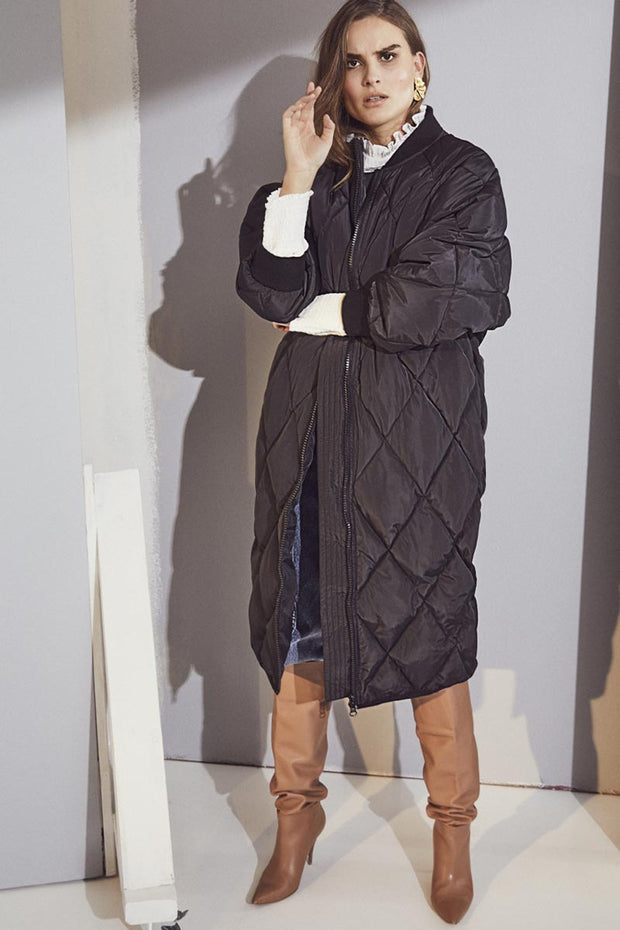 Amanda Quilt | Black | Jakke fra Co'Couture – Lisen.dk