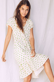 Sunrise Crop Clover Dress | Green | Kjole fra Co'couture