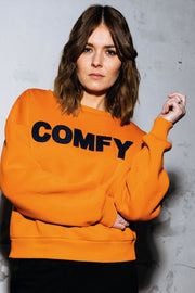Nothing Else Matters | Orange & Navy | Bluse fra Comfy Copenhagen