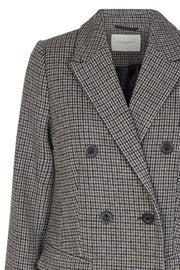 Boston Jacket Check | Grey / Green | Uld jakke med tern fra Copenhagen Muse