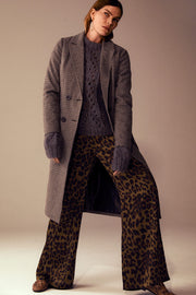 Gina Pa Wide G Leo | Army | Løse bukser med leopard print fra Cph Muse