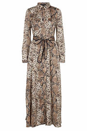 SWAY L DRESS | Snake print | Lang kjole fra CPH MUSE