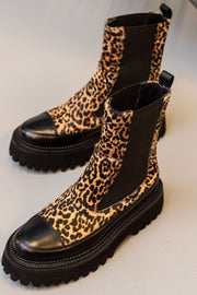 WALKING LEO | Black/Brown Leopard| Støvler fra Copenhagen Shoes
